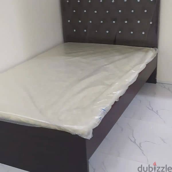 Brand New wooden bed with mattress 0