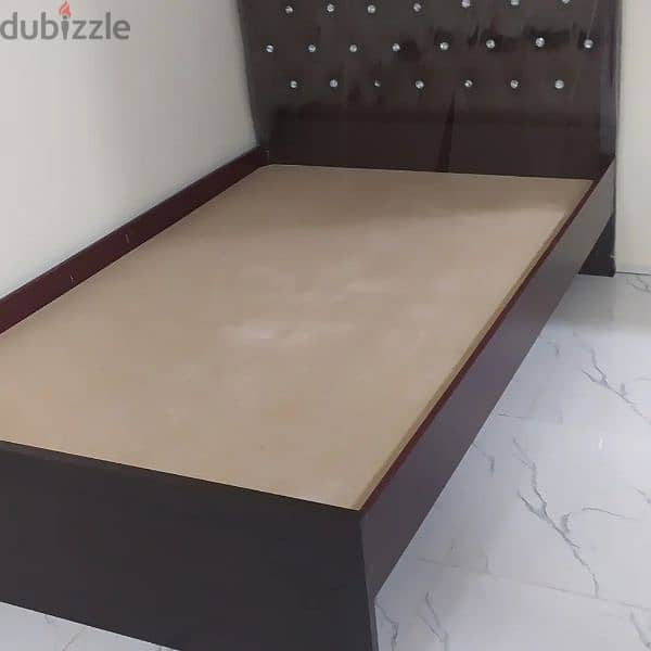 Brand New wooden bed with mattress 2