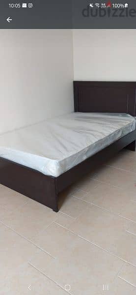 Brand New wooden bed with mattress 4