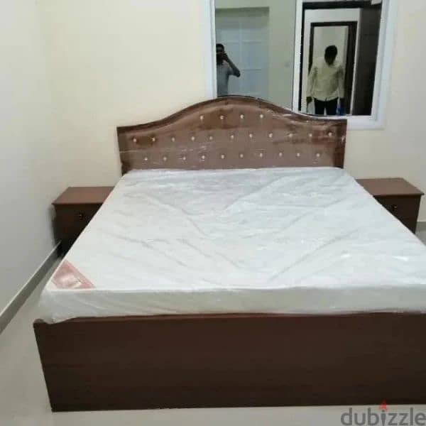 Brand New wooden bed with mattress 6