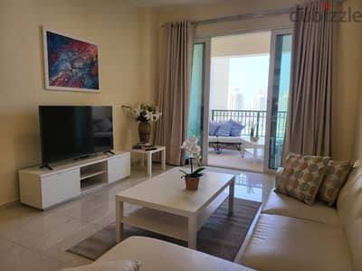 FF 1bhk in Viva Bahriyah ! Sea View ! All Inclusive ! Short Term