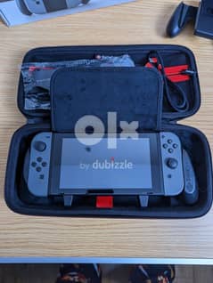 Nintendo Switch HAC-001 32 GB Console Bundle with Satisfye Grip and Ca 0