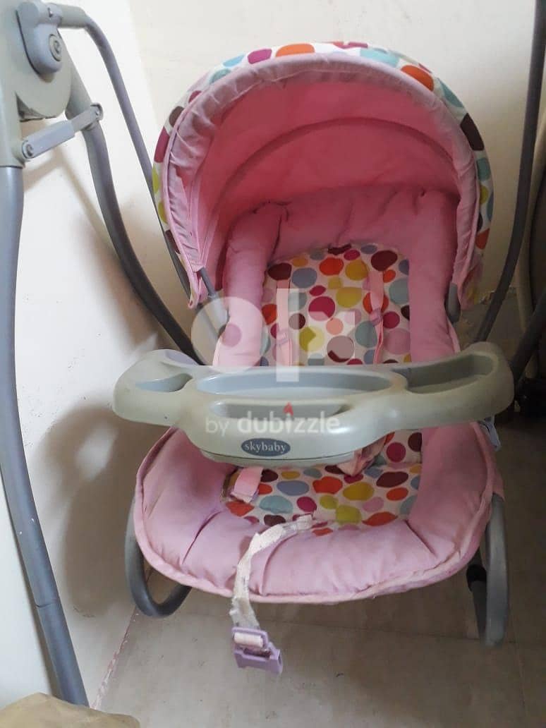 BABY ITEMS SALE- COT, SWING, PLAY  YARD & CHAIR (GOOD PRICES) 3