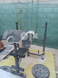 Gym bench press 0