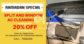 RAMADAN OFFERS 20% DISCOUNT AC CLEANING 0