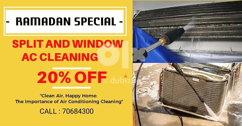 RAMADAN OFFERS 20% DISCOUNT AC CLEANING 0