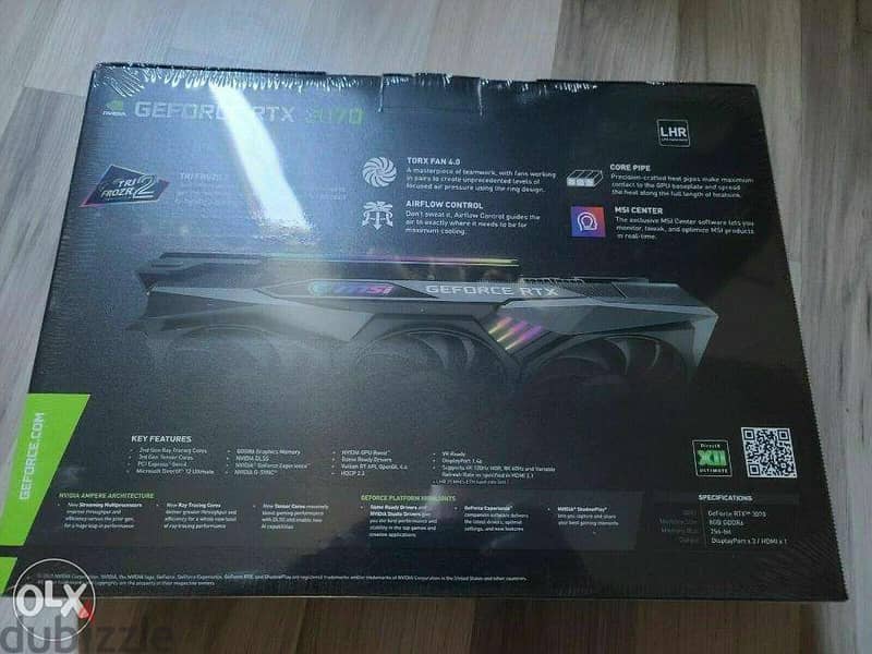 NEW MSI GeForce RTX 3070 Gaming Z Trio Graphics Card 1