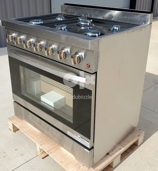 Duro 36 Inch. Freestanding Gas Range with 6 Italian Sealed Burners