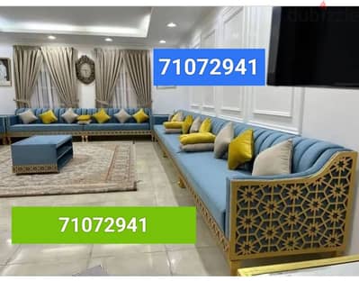 we making sofa:: curtains :: majlis :: carpets