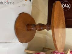 Round Antique Side Table 0