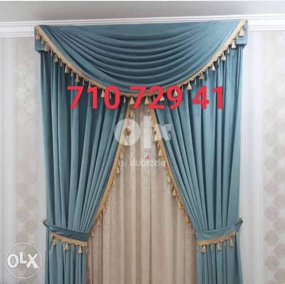 Curtain & Roller We make new with fitting anywhere qatar