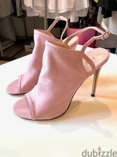 FRED Eco suede pink heels (11cm), EU 39 / US 8 / UK 6 0