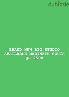 BRAND NEW BIG STUDIO AVAILABLE MADINATH SOUTH QR 2500 0