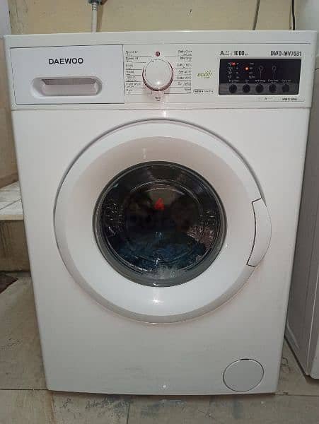 daewoo washing machine dwd mv7031