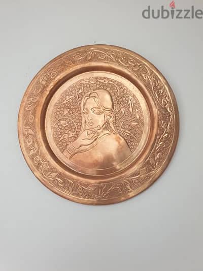 3 copper plate décoration