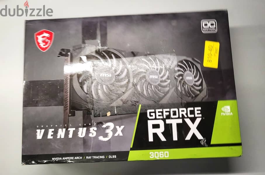 New MSI GeForce RTX 3060 VENTUS 3X OC 12GB 1