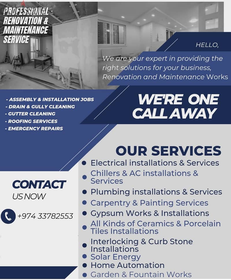 Electrical &Civil Work & Maintananace & Renovations 1