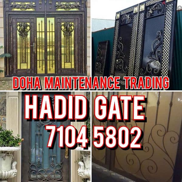 Hadid Gate, Parking, Railing, boundary, all Maintenance in Qatar 0