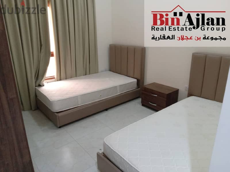 For rent apartments fully furnished building in Montazah 2BHK 4