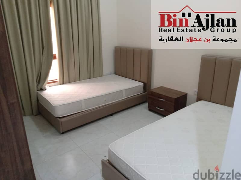 For rent apartments fully furnished building in Montazah 2BHK 9