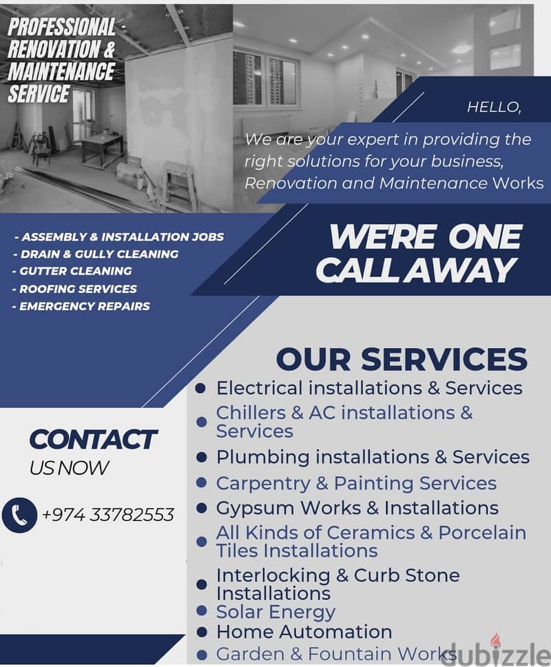 BUILDING MAINTENANCE SUPPLY AND INSTALLATION AND REPAIR 1