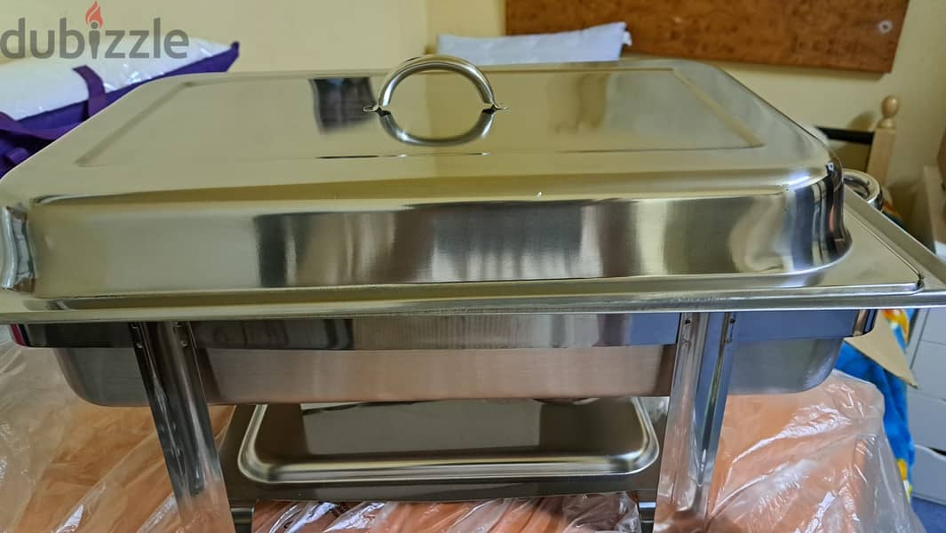 MASTER CHEF CHAFING DISHES FOR SALE QR 350/ FOUR NOS. BRAND NEW معدات وأدوات طبخ 120188205