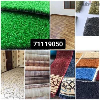 Artificial grass carpet,upholstery selling and Fitting anywhere Qatar