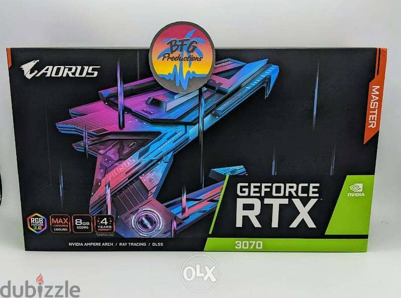 NEW GIGABYTE AORUS GeForce RTX 3070 Master 8GB REV2.0 GDDR6X 0