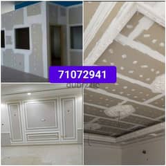 We do Gypsum Board :- Painting :- Wallpaper :- Partitioning Work