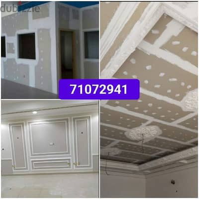 Carpenter,fixing furniture also do gypsum board partition work,