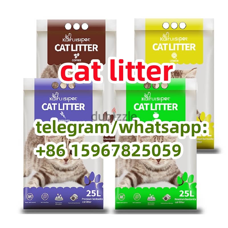 Flushable Cat Litter Bentonite Cat Litter Tofu Cat litter kitty litter 0
