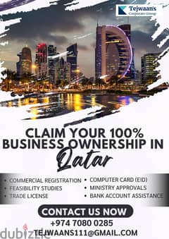 100% business ownership in qatar 0
