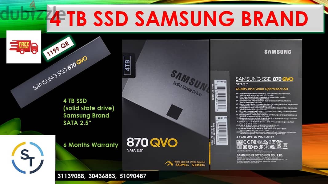 4 TB SSD Samsung Brand (Free Delivery) 0