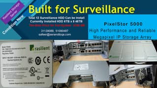Rasilient Storage Server, Built for Surveillance , PixelStor 5000 0