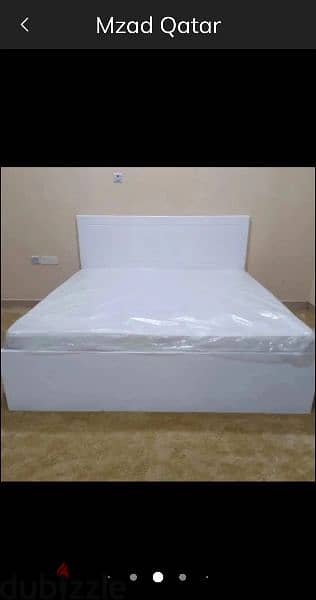 New wooden Bed with mattress 2