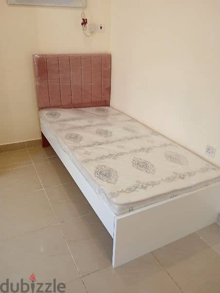 New wooden Bed with mattress 3