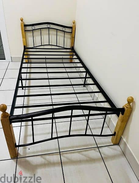 New wooden Bed with mattress 4