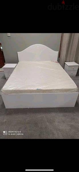 New wooden Bed with mattress 5