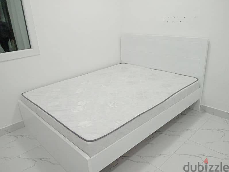 New wooden Bed with mattress 7