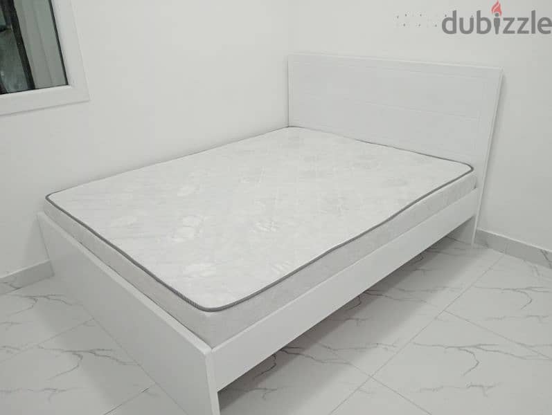 New wooden Bed with mattress 9