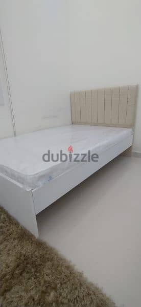 New wooden Bed with mattress 10