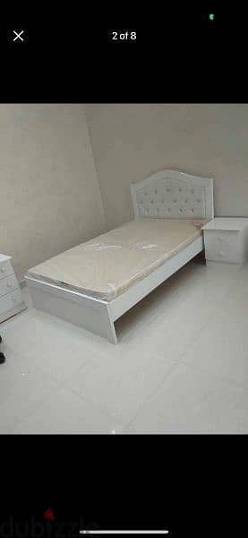 New wooden Bed with mattress 11