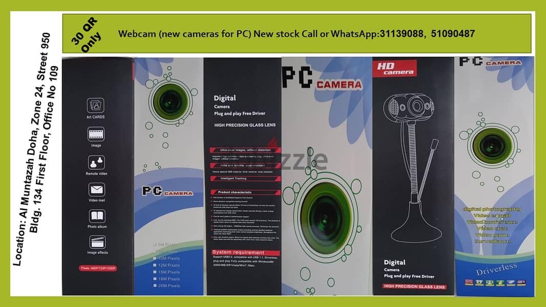 Webcam (new cameras for PC) New stock 0