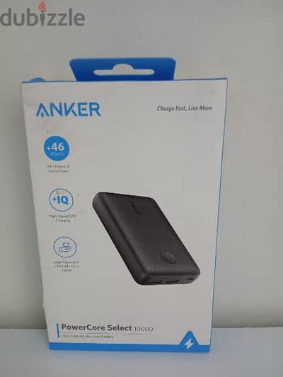 Power Bank (Anker Brand) Charge Fast, live More