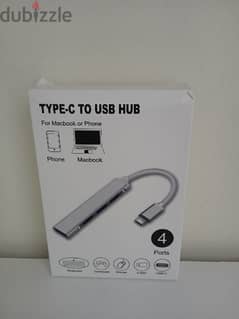 USB hub (type c to USB hub) for MacBook/type C Device 

Just for 30 QR 0