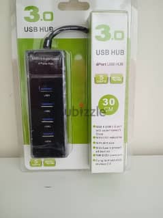USB Hub 4 Ports 3.0 with LED indication 
J 0