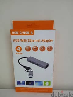 USB C/USB Hub with Ethernet adapter 0