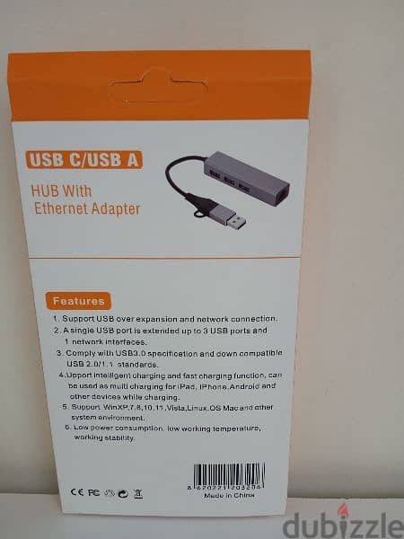 USB C/USB Hub with Ethernet adapter 1