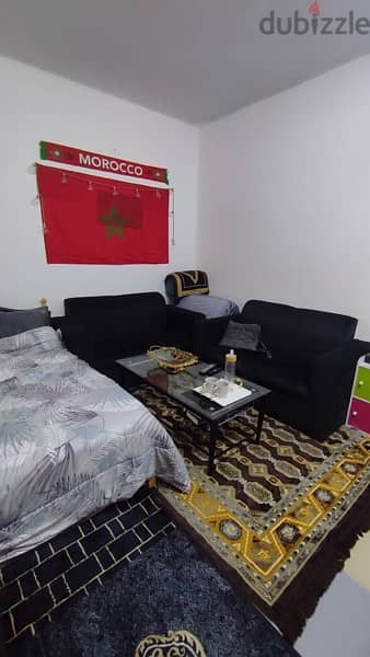 fully furnished studio for rent in matar qatheem (near lulu d ring 1