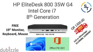 Mini PC / Mini Desktop  HP EliteDesk 800 34W G4  Intel Core i7